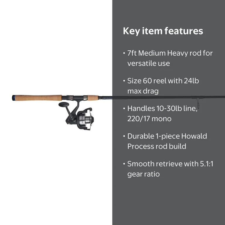 Ugly Stik 7' Medium Heavy Lite Pro Intercoastal Fishing Rod and
