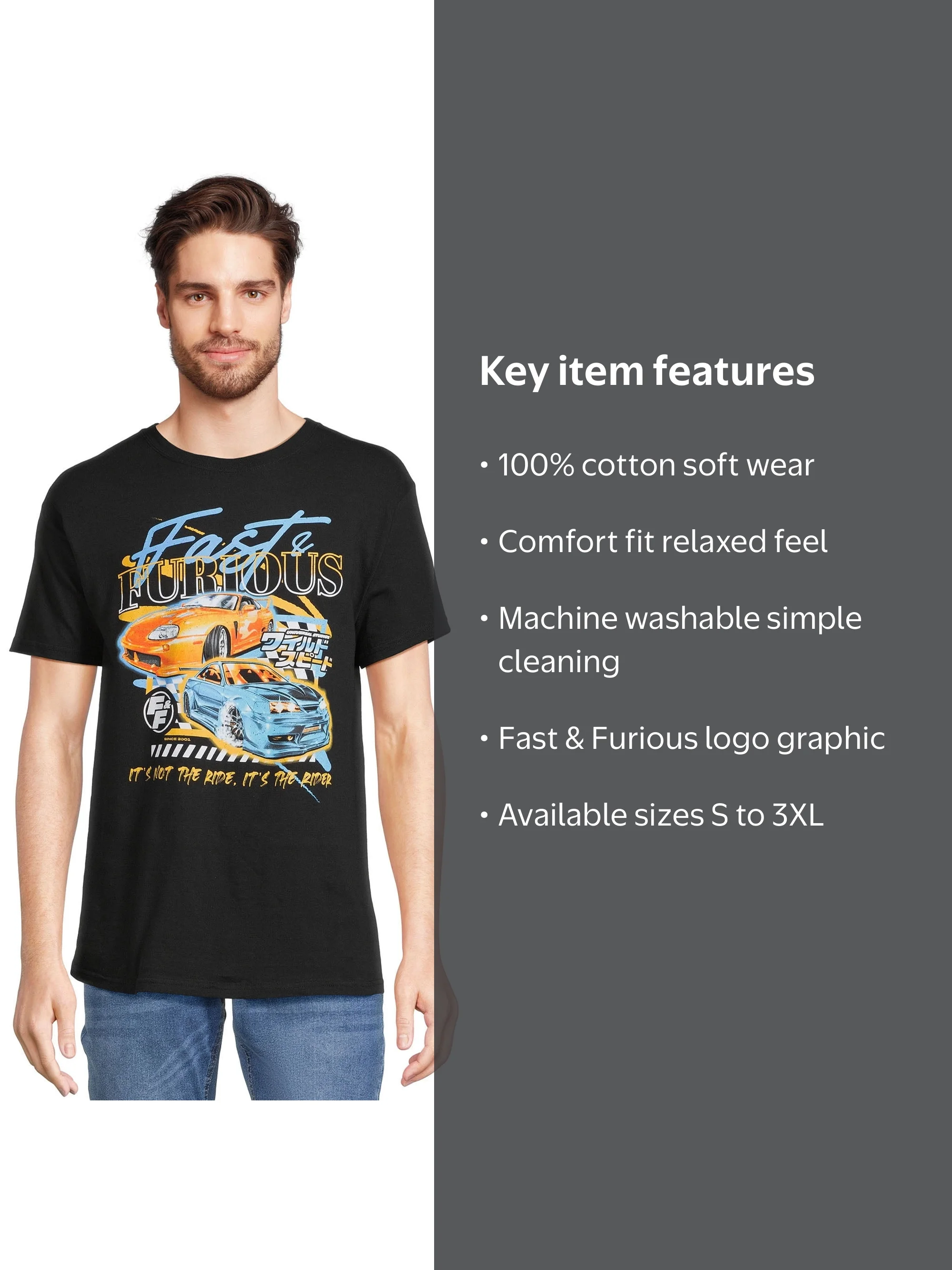 Fast & Furious Graphic Tee Shirt - Sizes S-3XL - Walmart.com