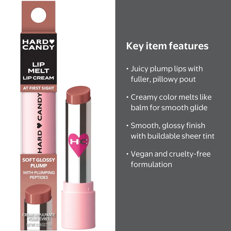 LIP♡ノベルティ Hard Candy, Insta Pout Plumping Lip Melt, At First Sight - Walmart.com