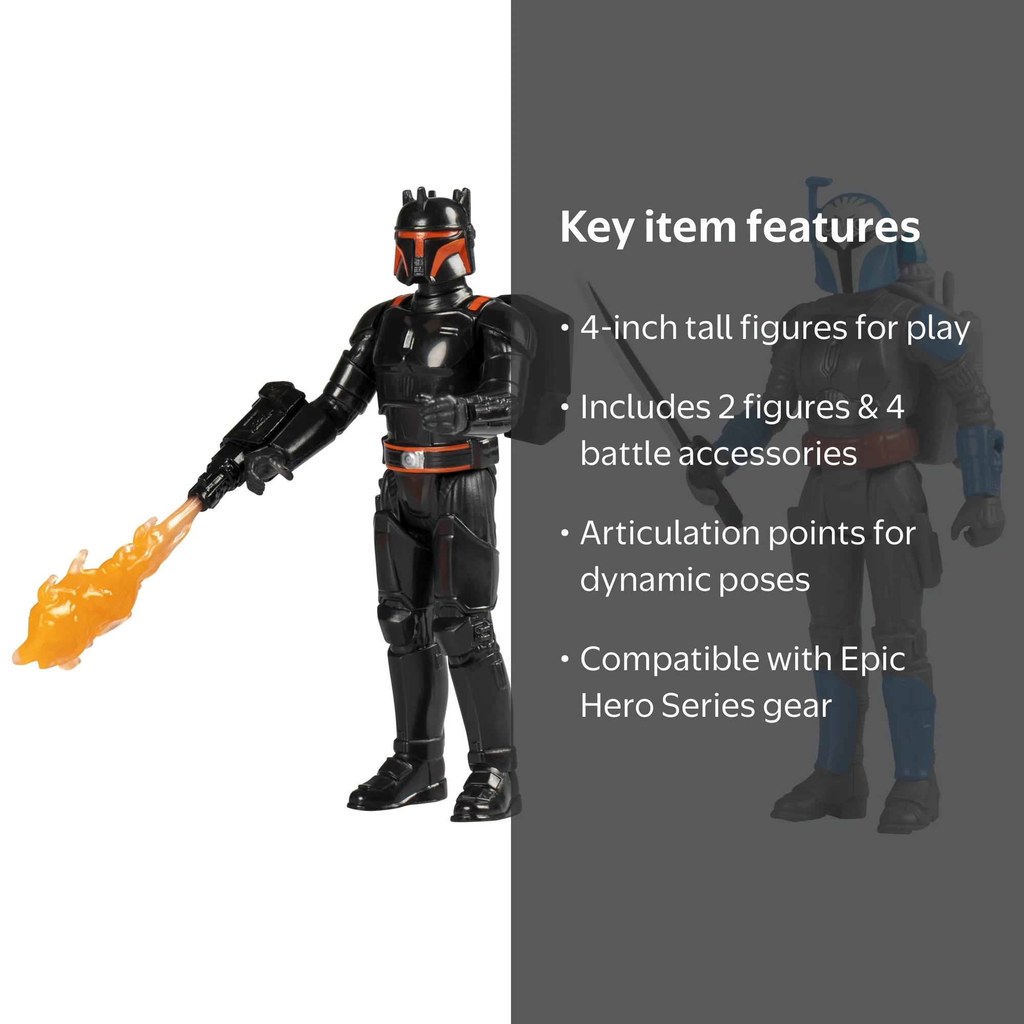 Star Wars Epic Hero Series Unite The Clans Pack, Paz Vizsla, Mandalorian Warrior, Axe Woves Figurines d'action de 10,2 cm, Jouets pour garçons et Filles de 4 Ans (exclusivité Star Wars Epic Hero Series Unite The Clans Pack, Paz Vizsla, Mandalorian Warrior, Axe Woves Figurines d'action de 10,2 cm, Jouets pour garçons et Filles de 4 Ans (exclusivité