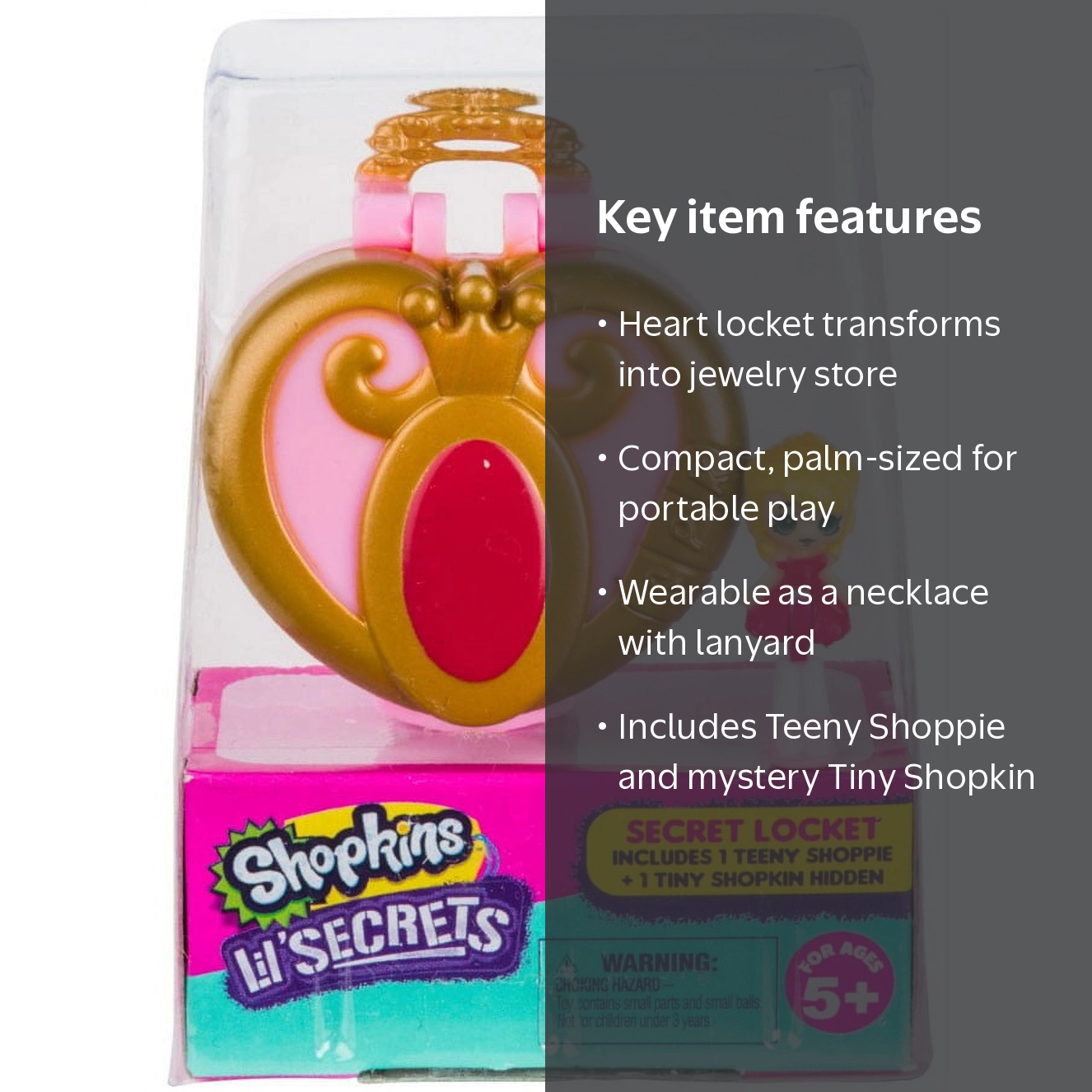 Shopkins Secret Locket Jewelry Store Micro Playset, Lil' Secrets