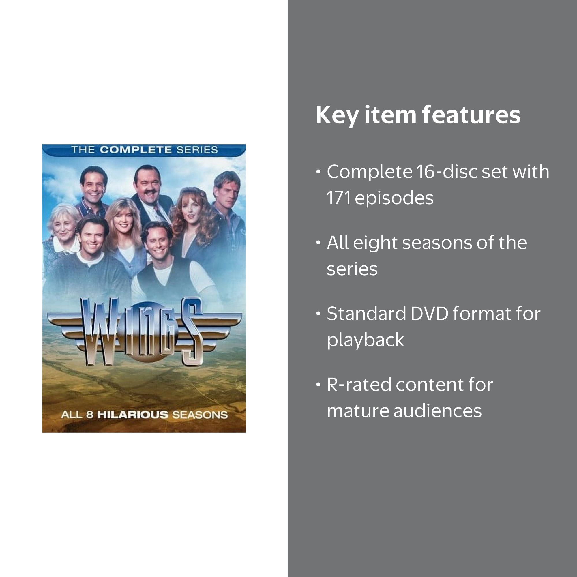 Mill Creek Classic TV Comedy: Wings - The Complete Series (DVD