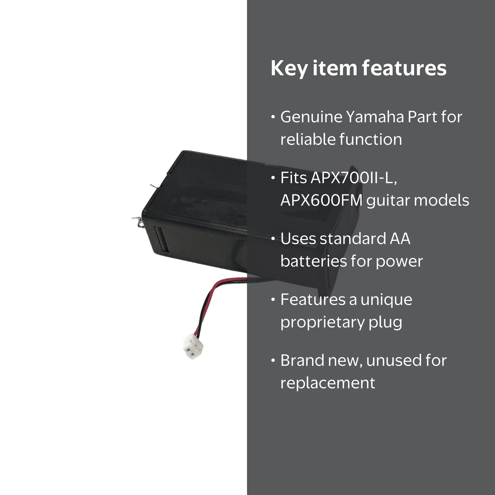 OEM Yamaha Guitar Battery Box Originally Shipped With APX700II-L