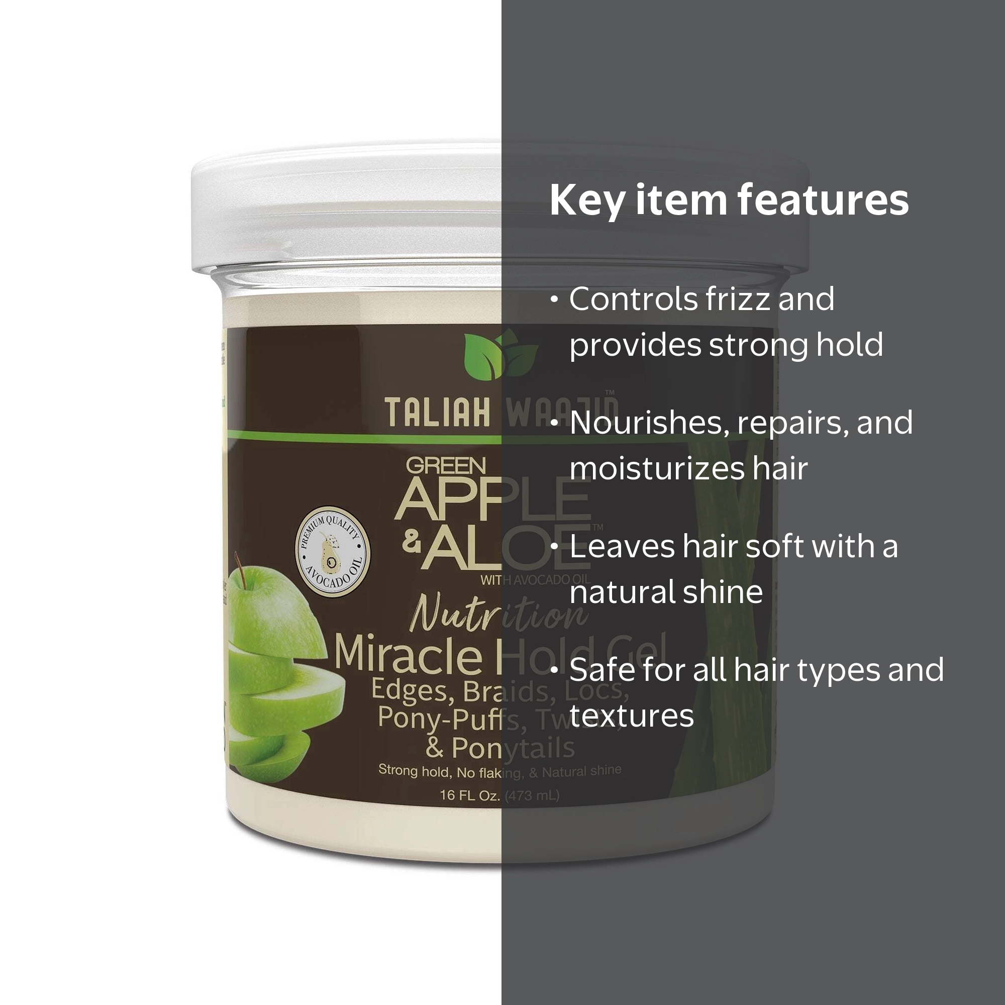 Taliah Waajid's Natural Green Apple & Aloe Nutrition Miracle Hold