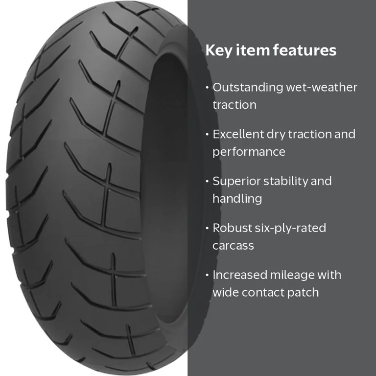 Kenda, Cruiser Bias-Ply Rear Tire, 170/80-15, Black - Walmart.com