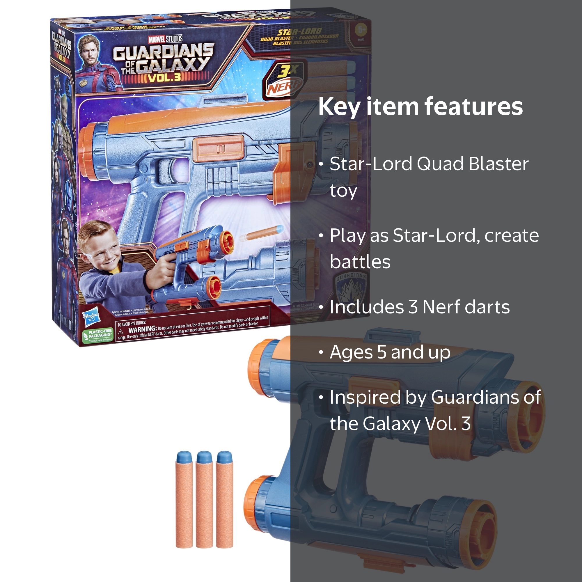 Réplica Del Bláster De Star Lord De Guardianes De La Galaxia Marvel Legends  147083
