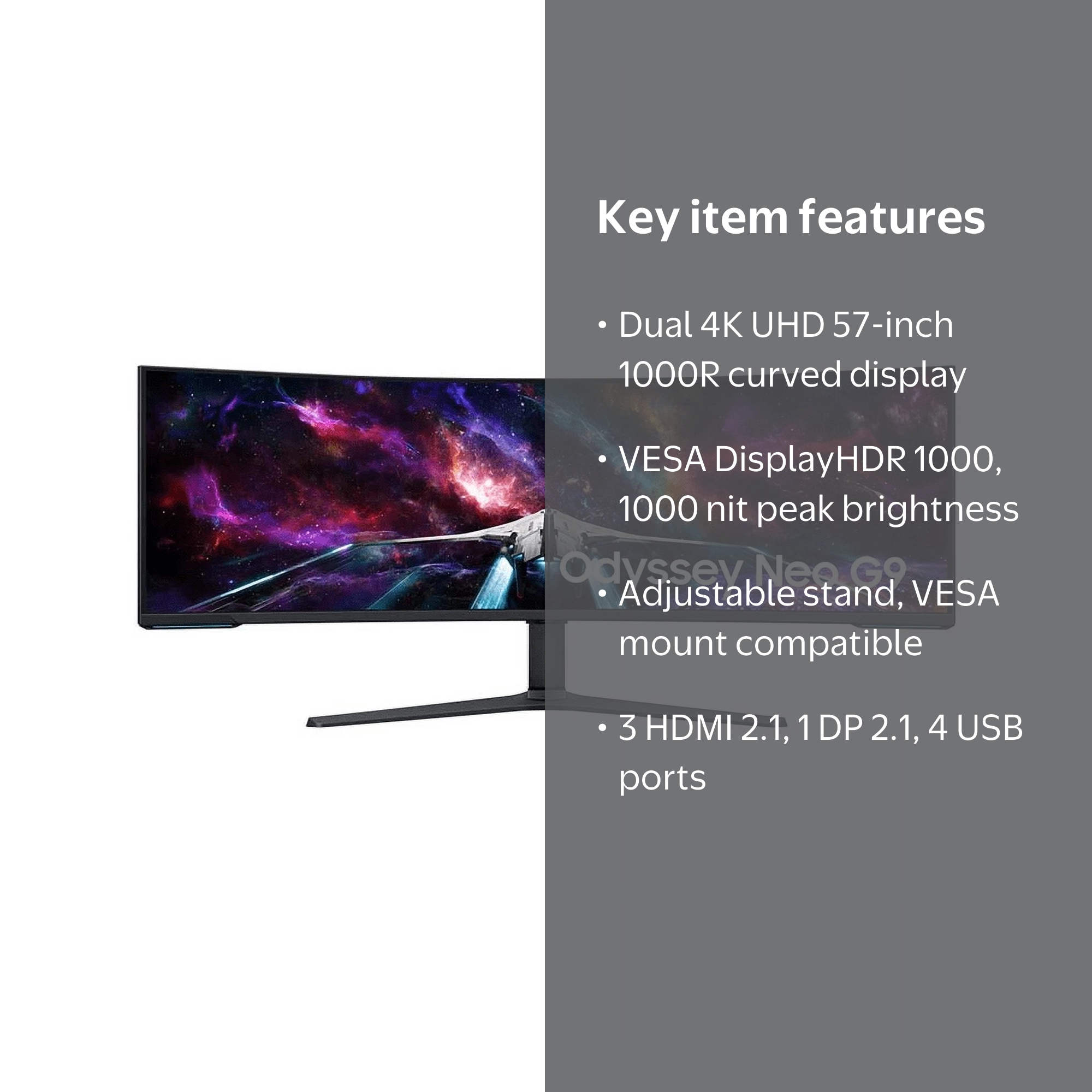 マタイ ジャンク Samsung Odyssey G9 即決のみ値下げOK Samsung Odyssey Neo G9 G95NC 57 Inch Dual 4K UHD Gaming Monitor