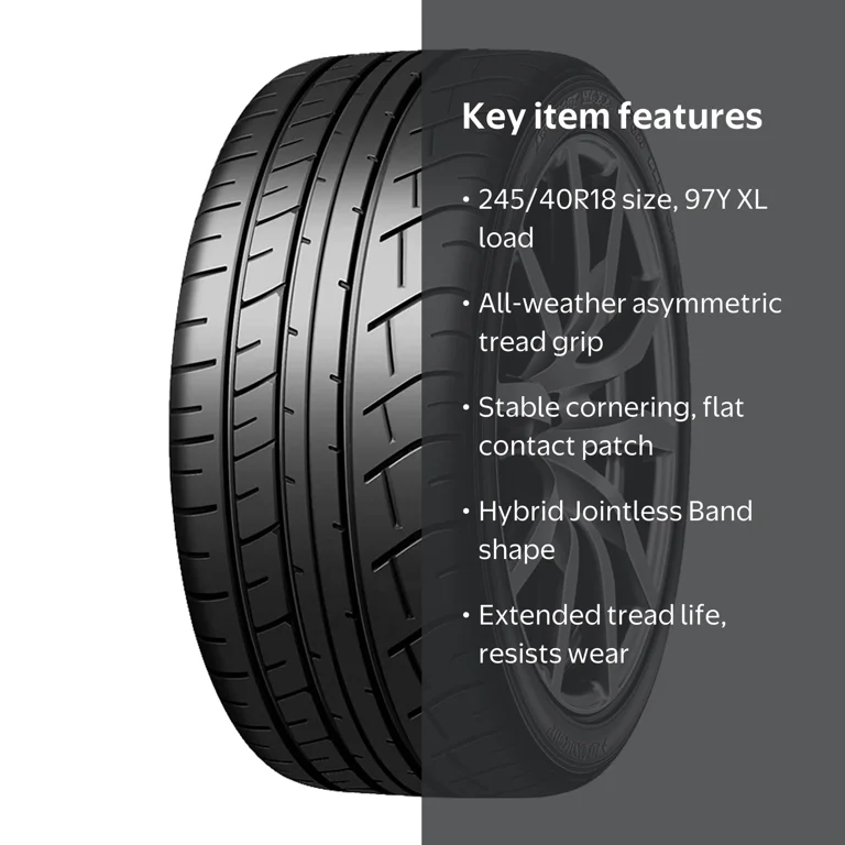 Dunlop, Passenger Tire, 245/40R18 97Y XL, Black, Performance Dunlop, Passenger Tire, 245/40R18 97Y XL, Black, Performance