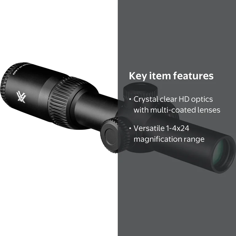 Vortex Optics Crossfire HD 1-4x24 SFP Illuminated Dead-Hold 2A BDC