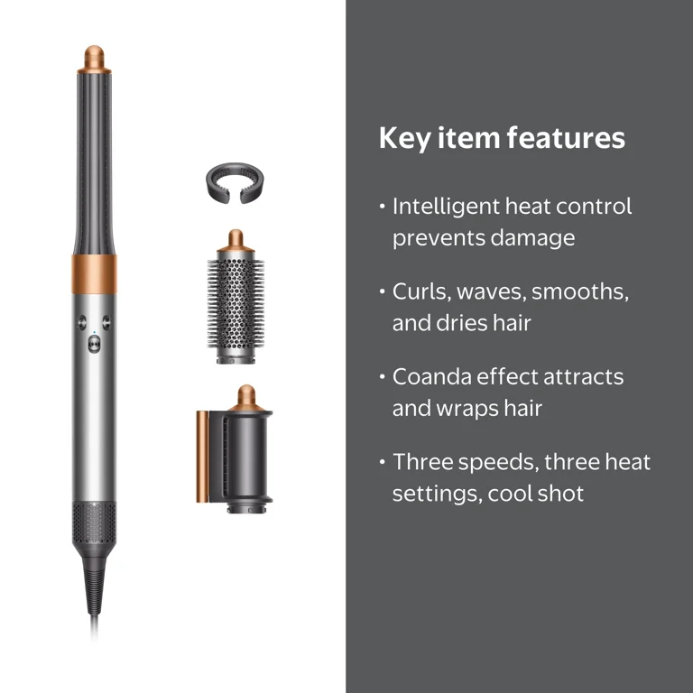 Dyson Airwrap Origin Multi-styler, Long Hair, Nickel Copper