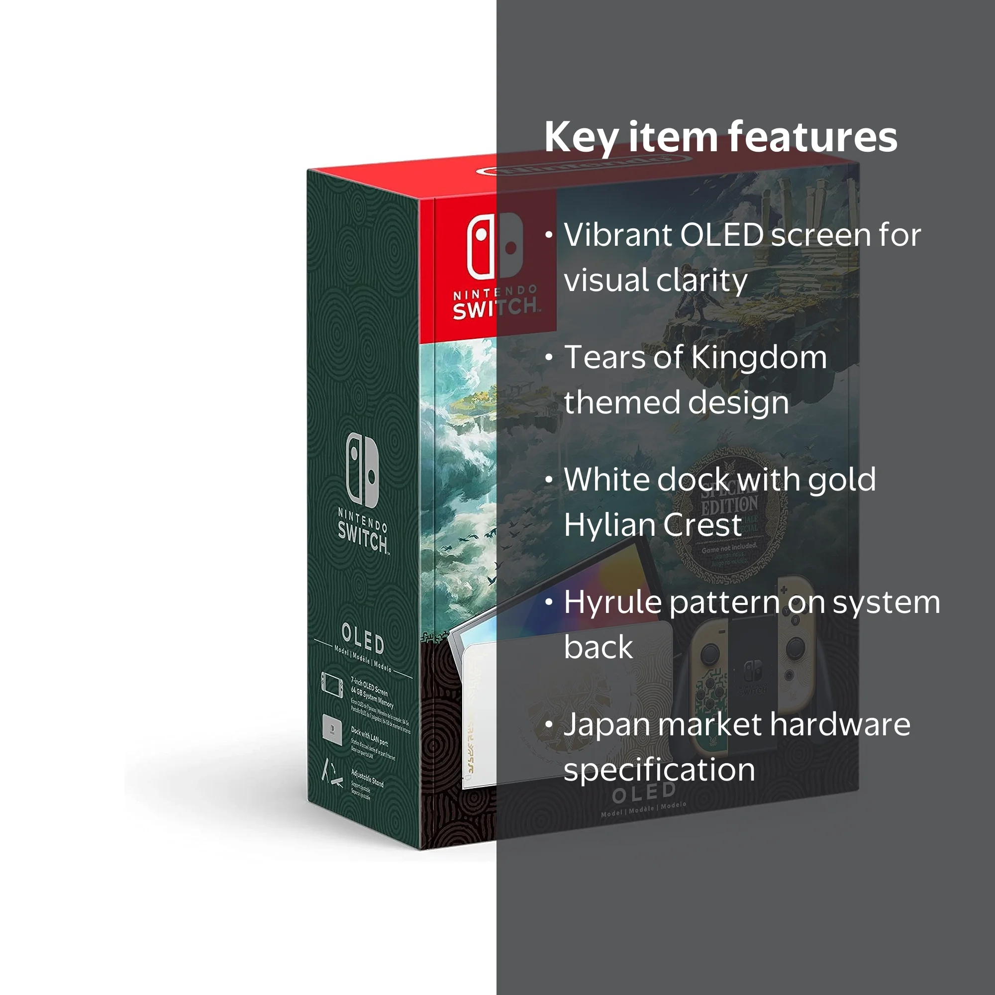Nintendo Switch OLED Tears of the Kingdom Edition Console Bundle