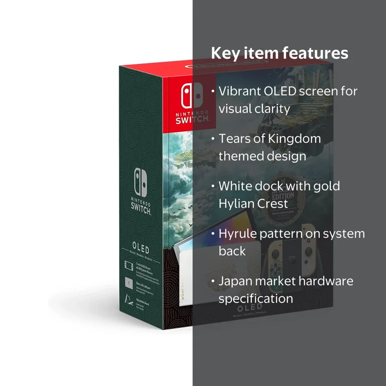 Nintendo Switch OLED Tears of the Kingdom Edition Console Bundle