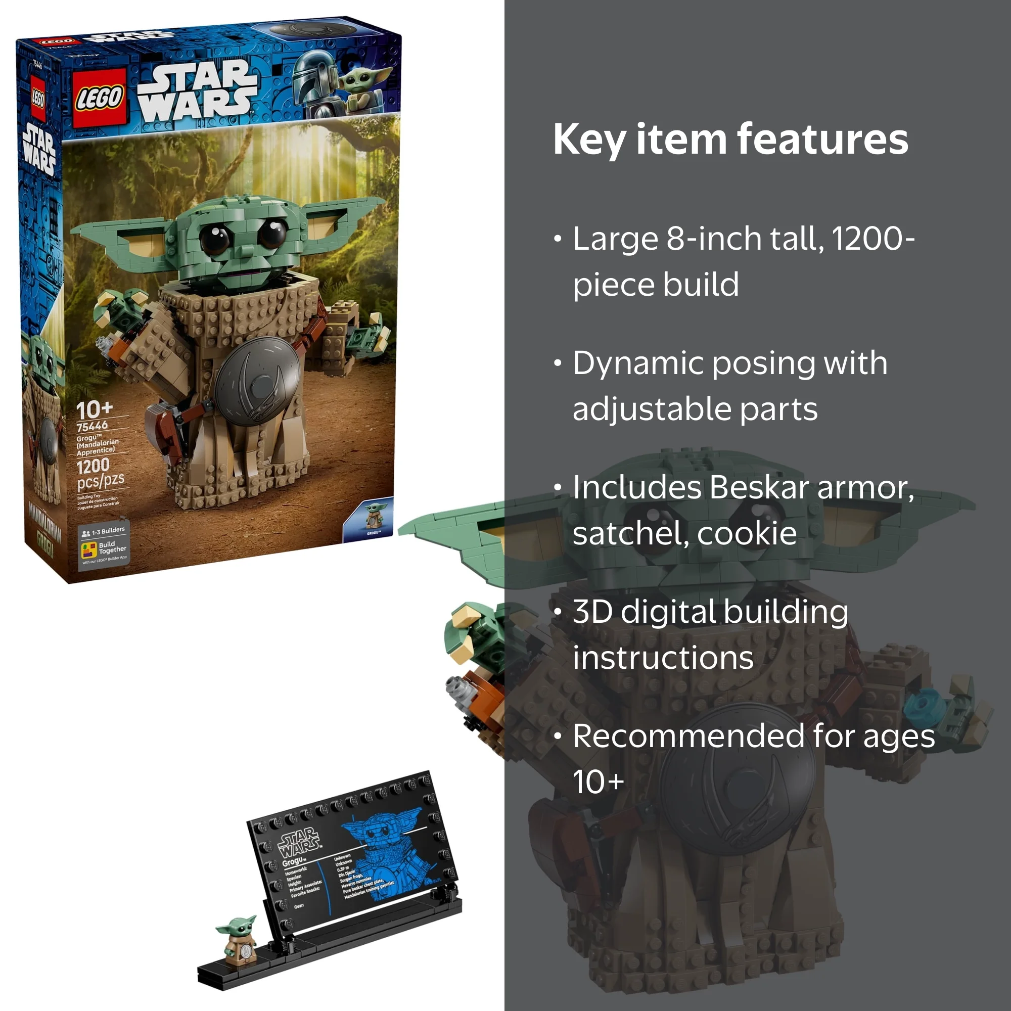 LEGO Star Wars Grogu (Mandalorian Apprentice) Building Toy - Build