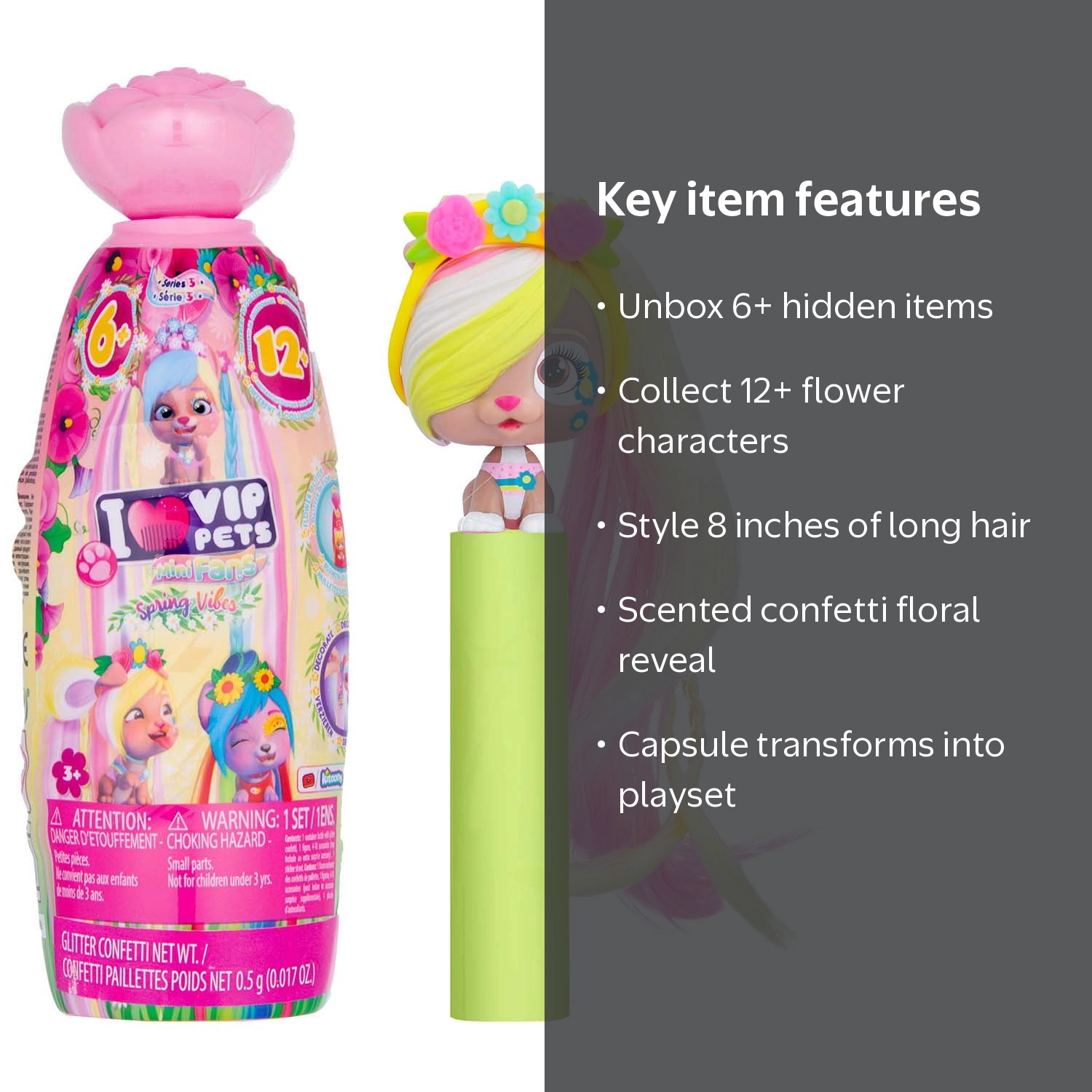 Vip Pets Mini Fans Spring Vibes - Includes 6+ Surprise Accessories