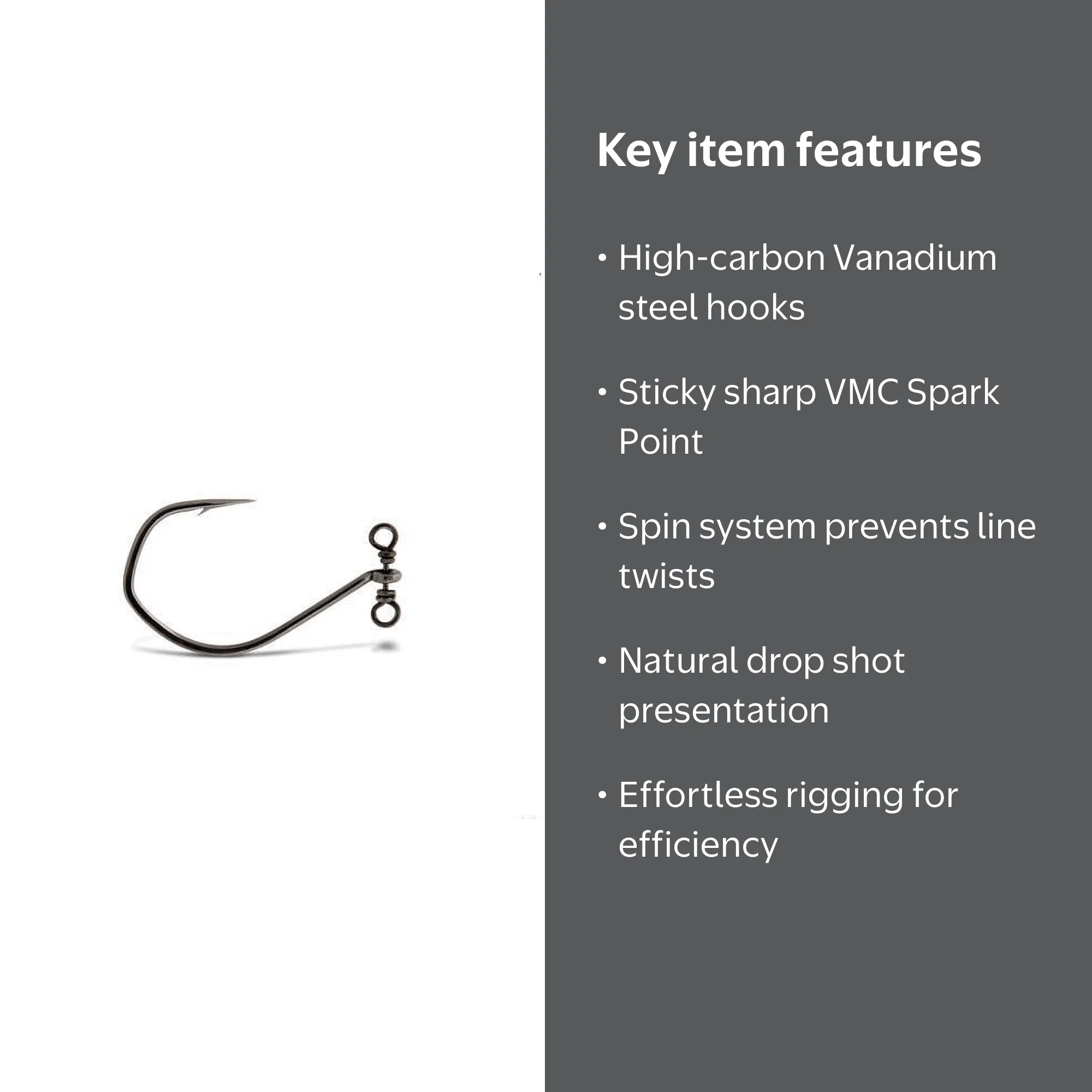 best size hook for drop shot fishing 9KM Spin Hooks Shot Rigs 10~40Pcs EWG for Bass Fish – 9km-dwlife Reaction Tackle Lead Drop Shot Weights — available in tear drop and round profiles in 1/8–1 oz VMC 7119SS#4PP Spinshot Drop Shot