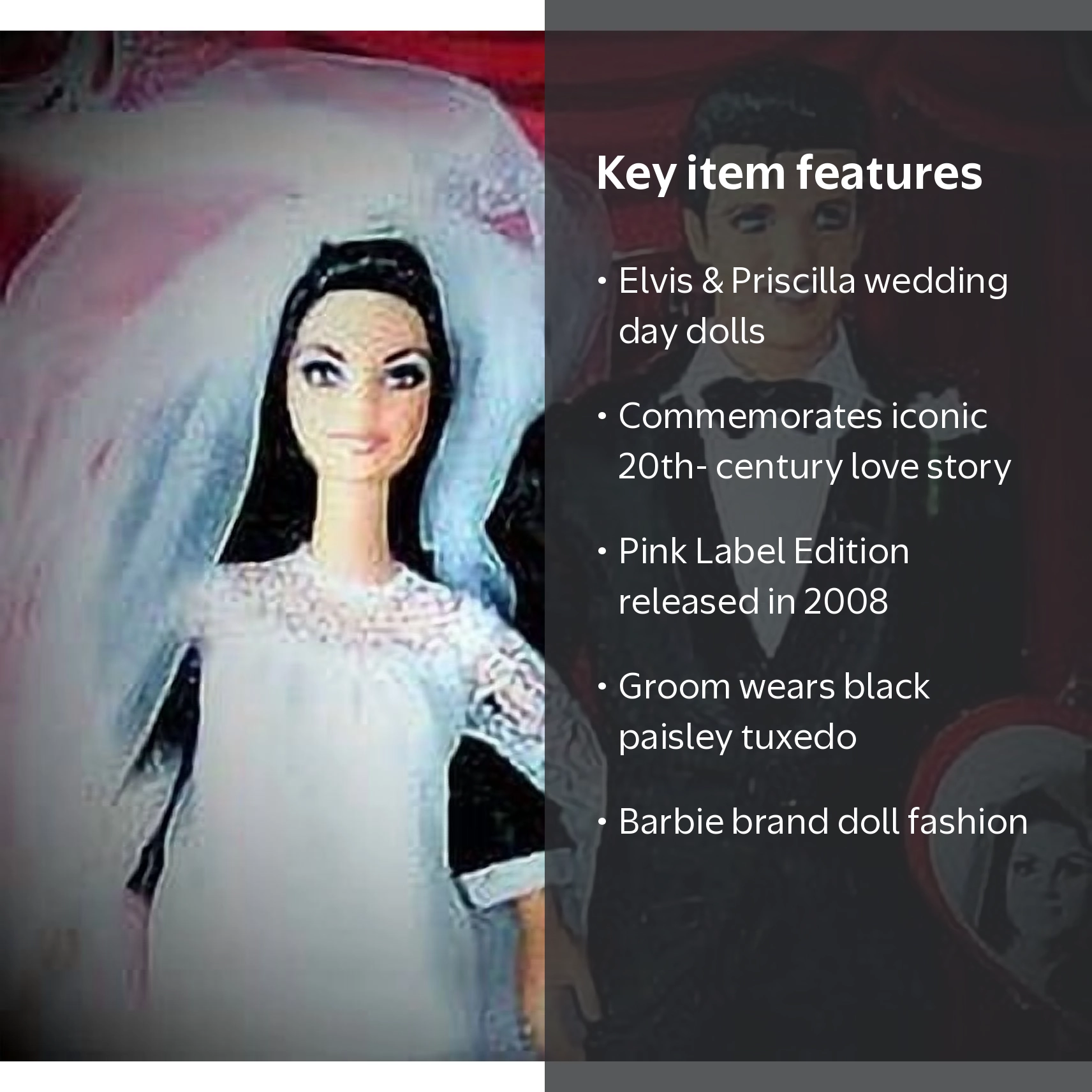 Elvis & Priscilla Doll | Plush dolls for department stores