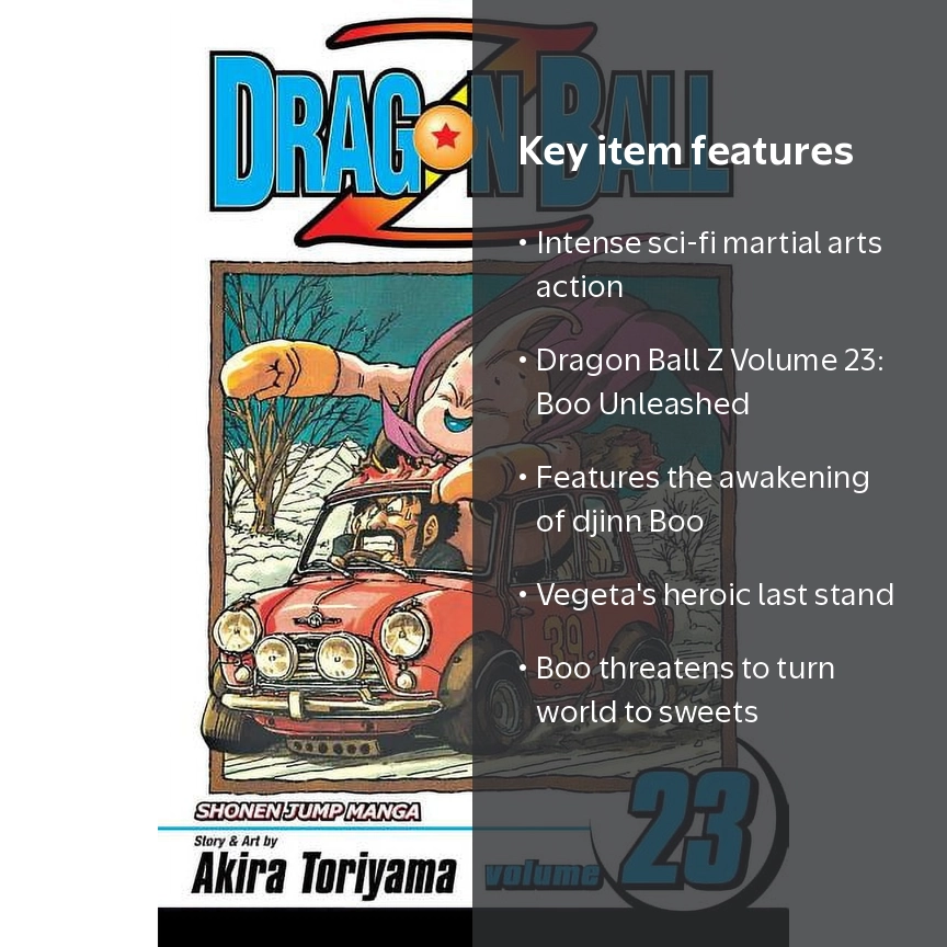 Akira Toriyama Dragon Ball Z, Vol. 23, Boo Unleashed, Paperback