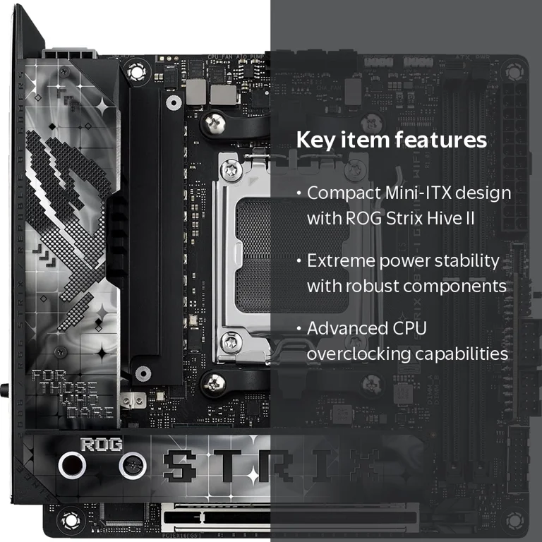 ASUS ROG Strix X870-I Gaming WiFi AMD AM5 Mini ITX Motherboard