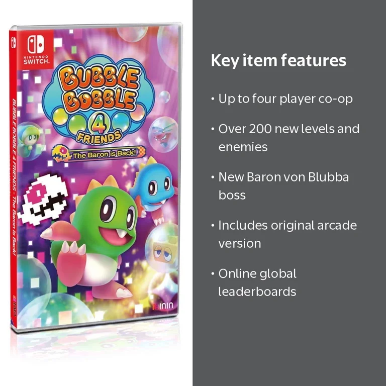 Nova Development's Bubble Bobble 4 Friends: The Baron Is Back