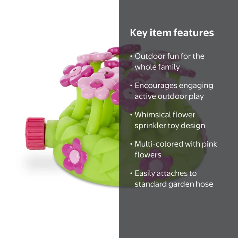 Melissa & Doug Sunny Patch Pretty Petals Flower Sprinkler Toy With