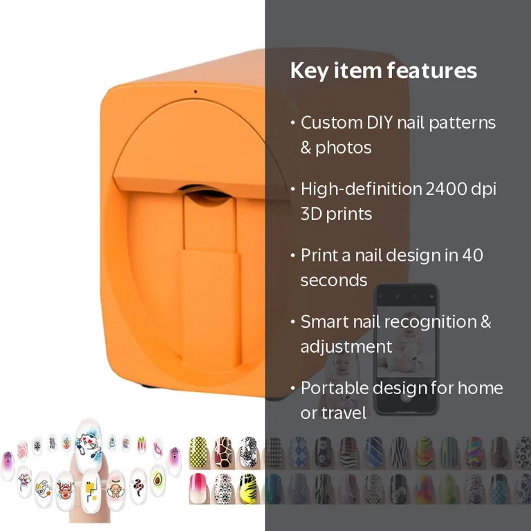 Digital Mobile Nail Art Printe,3D Automatic Nail Printer Machine