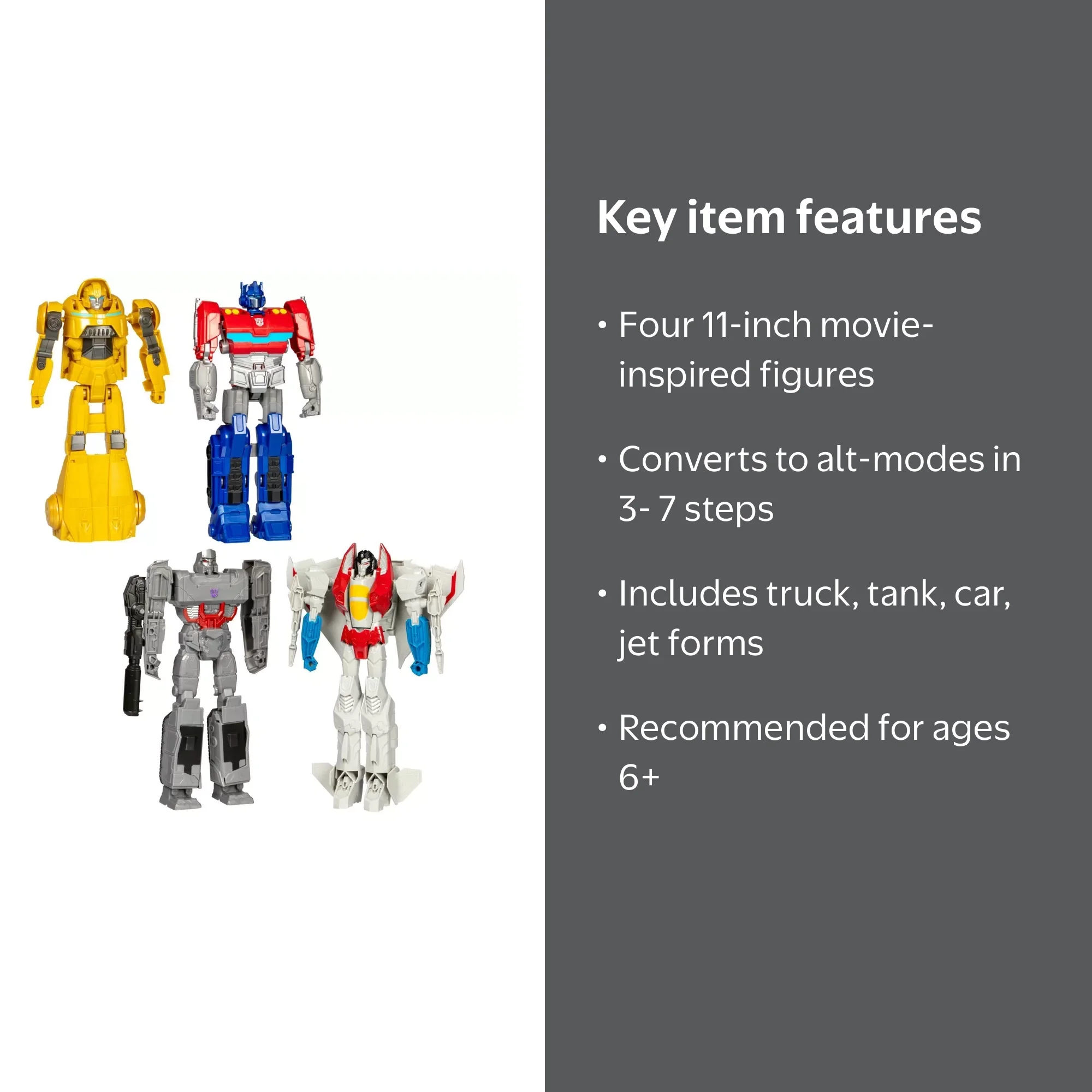 Transformers One Action Figure 4pk: 22 Points of Articulation