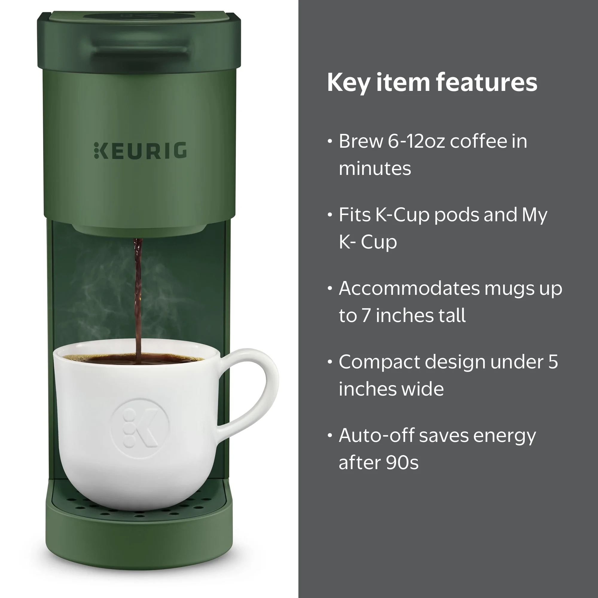 Stylish Keurig K-Mini Single Serve K-Cup Pod Coffee Machine