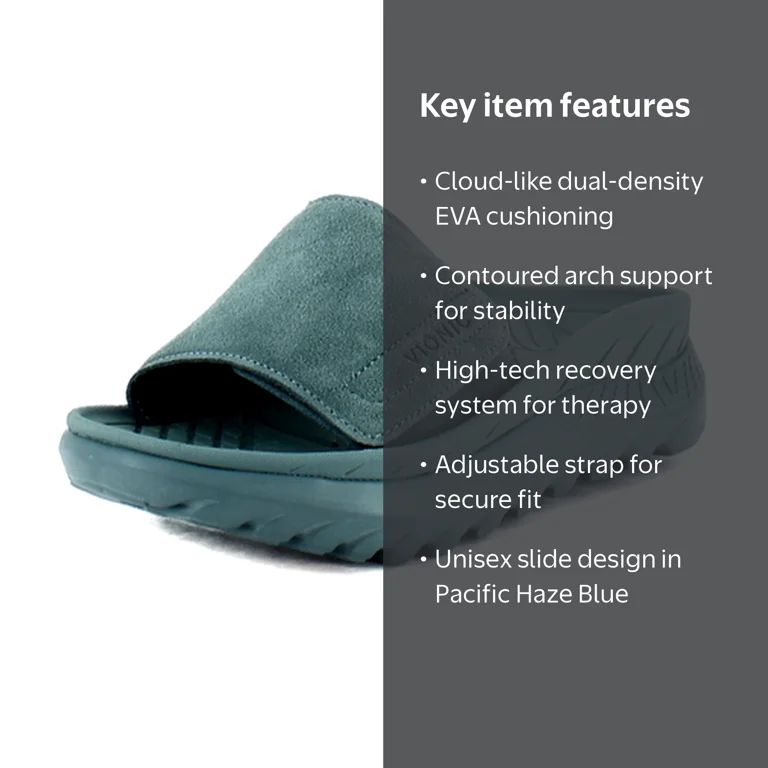Vionic Rejuvenate Women's Sandals Pacific Haze Blue Suede Size 13