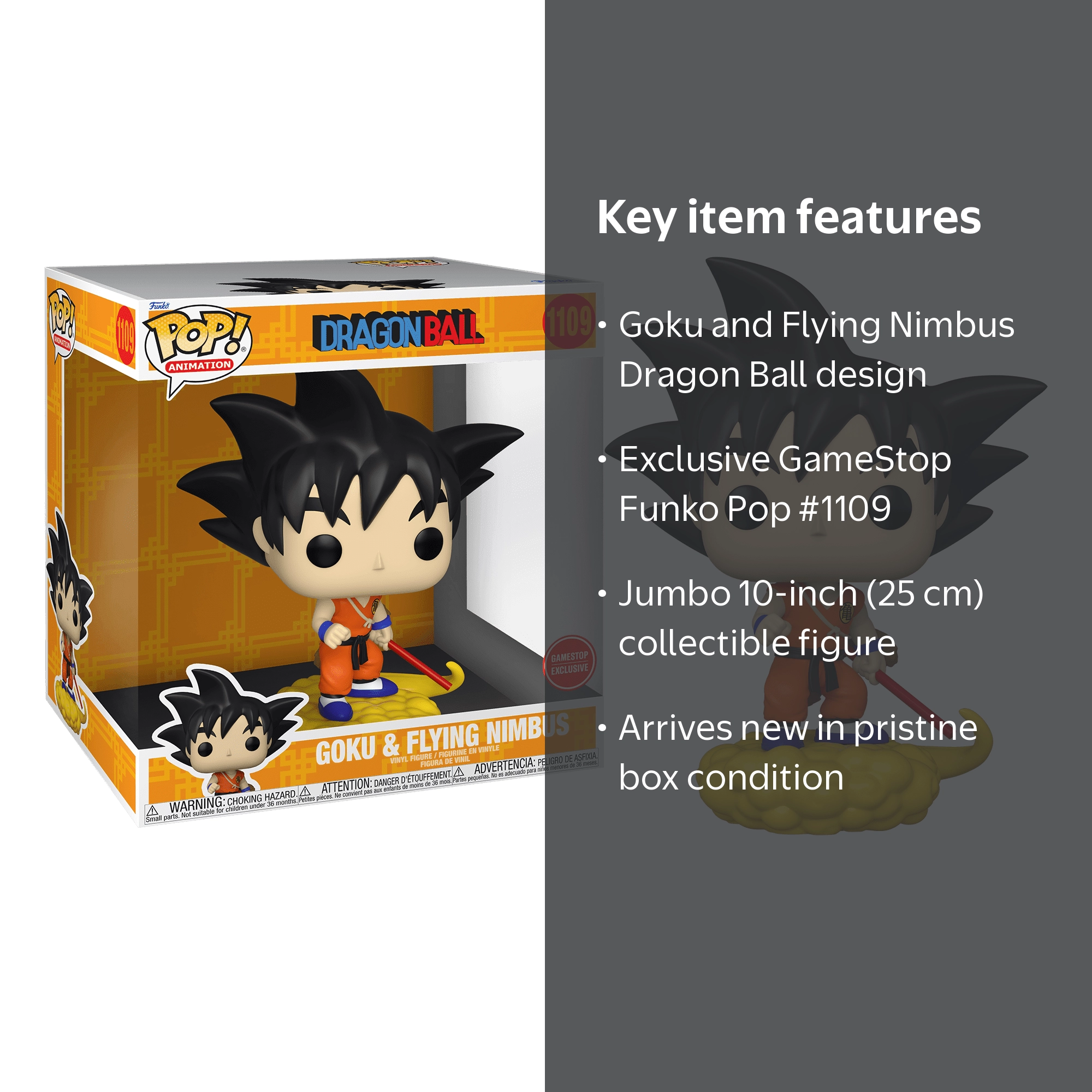Funko Pop! Animation: Exclusive Goku & Flying Nimbus #1109 from