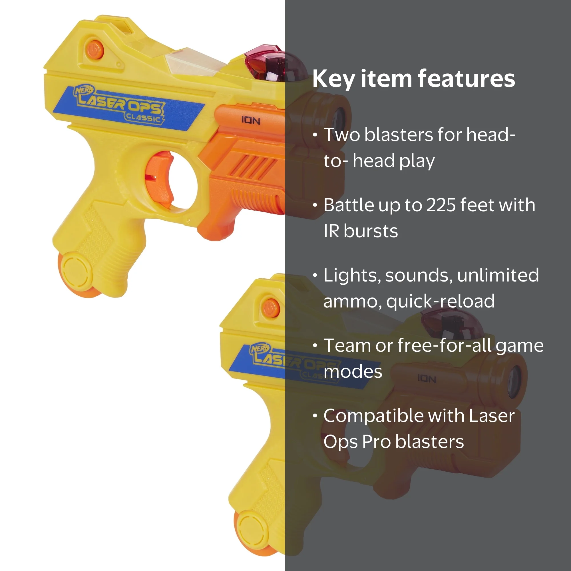 Nerf Laser Ops Classic Ion Blaster 2-Pack, Ages 8 and Up - Walmart.com Nerf Laser Ops Classic Ion Blaster 2-Pack, Ages 8 and Up - Walmart.com