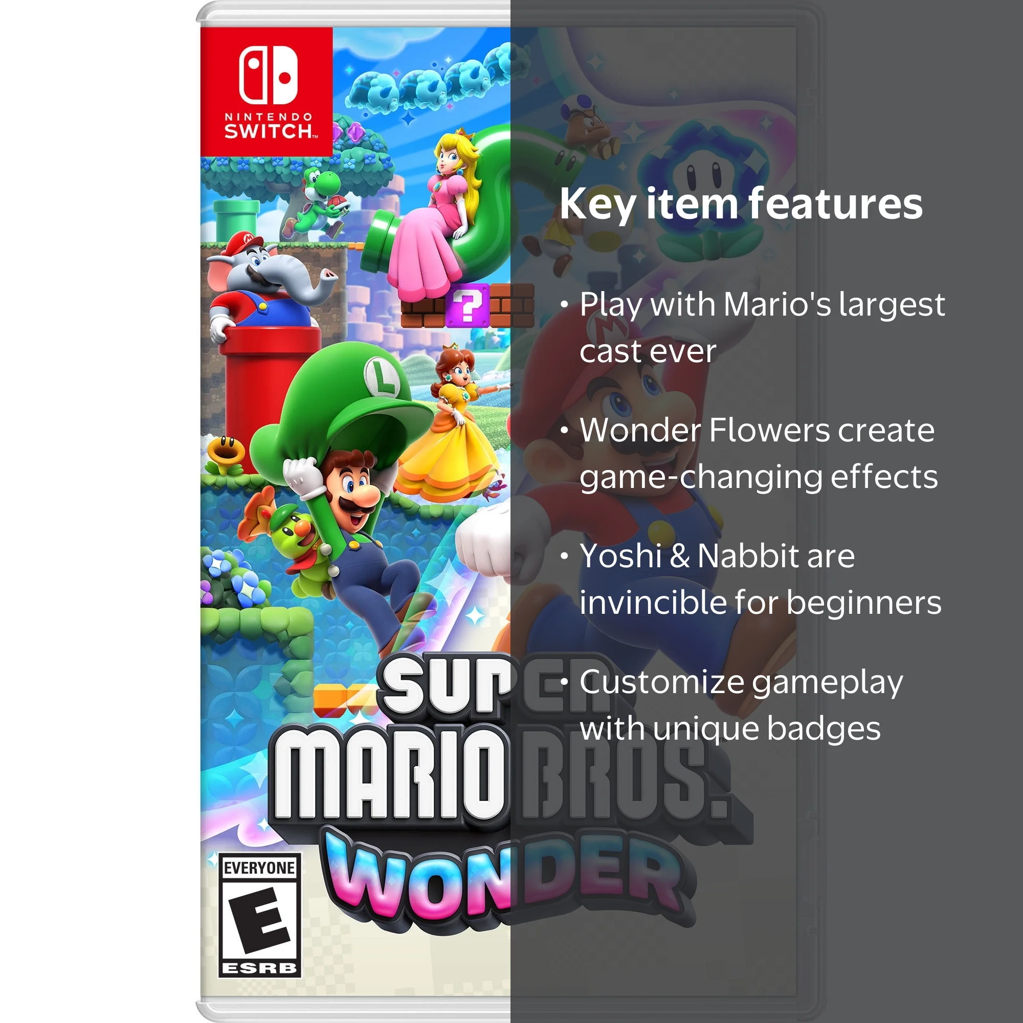 Nintendo Super Mario Bros. Wonder U.S. Edition, Side-Scrolling