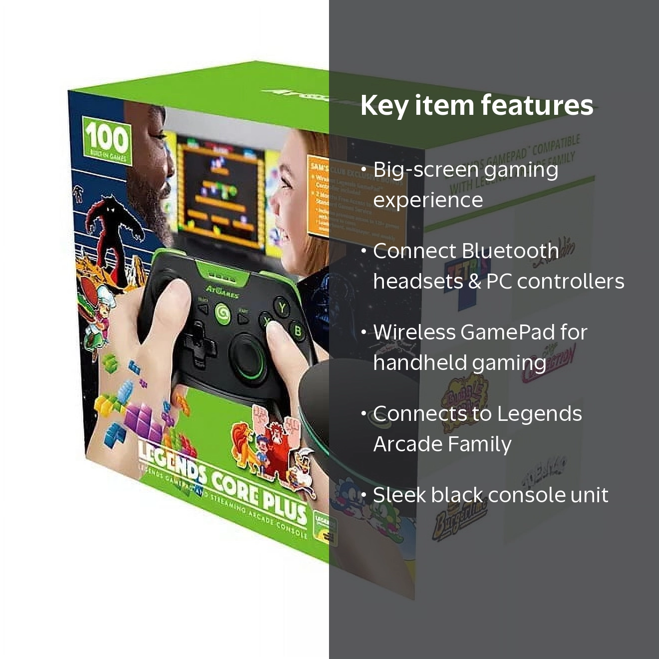 AtGames Legends Core Plus, Wireless Retro Game Console and