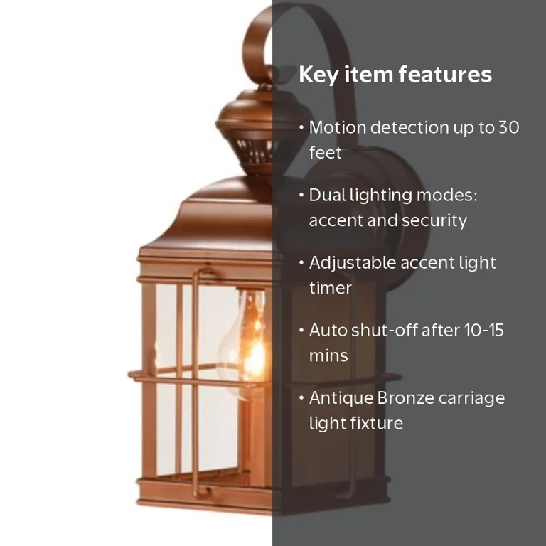 Heath Zenith DualBrite Motion Activated Light, 120 V Incandescent