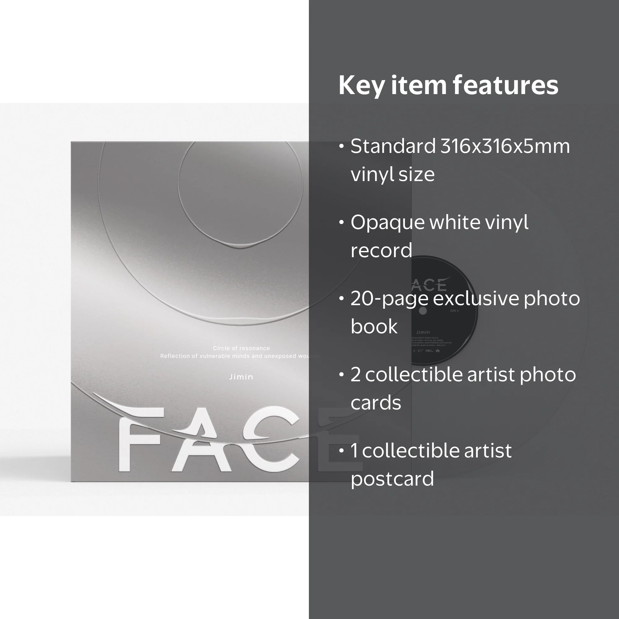 Bighit Music, FACE Vinyl, Jimin (BTS) Album, Music and Performance