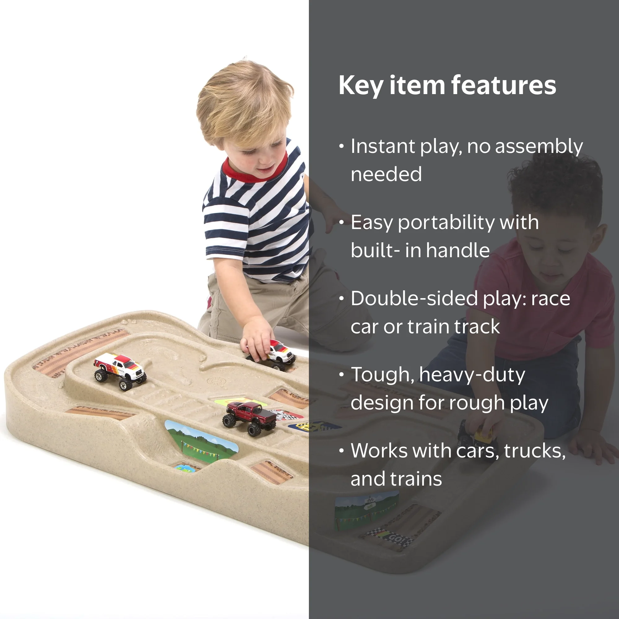 Simplay3 Carry and Go Track Table for Kids Race Vehicles - Walmart.com