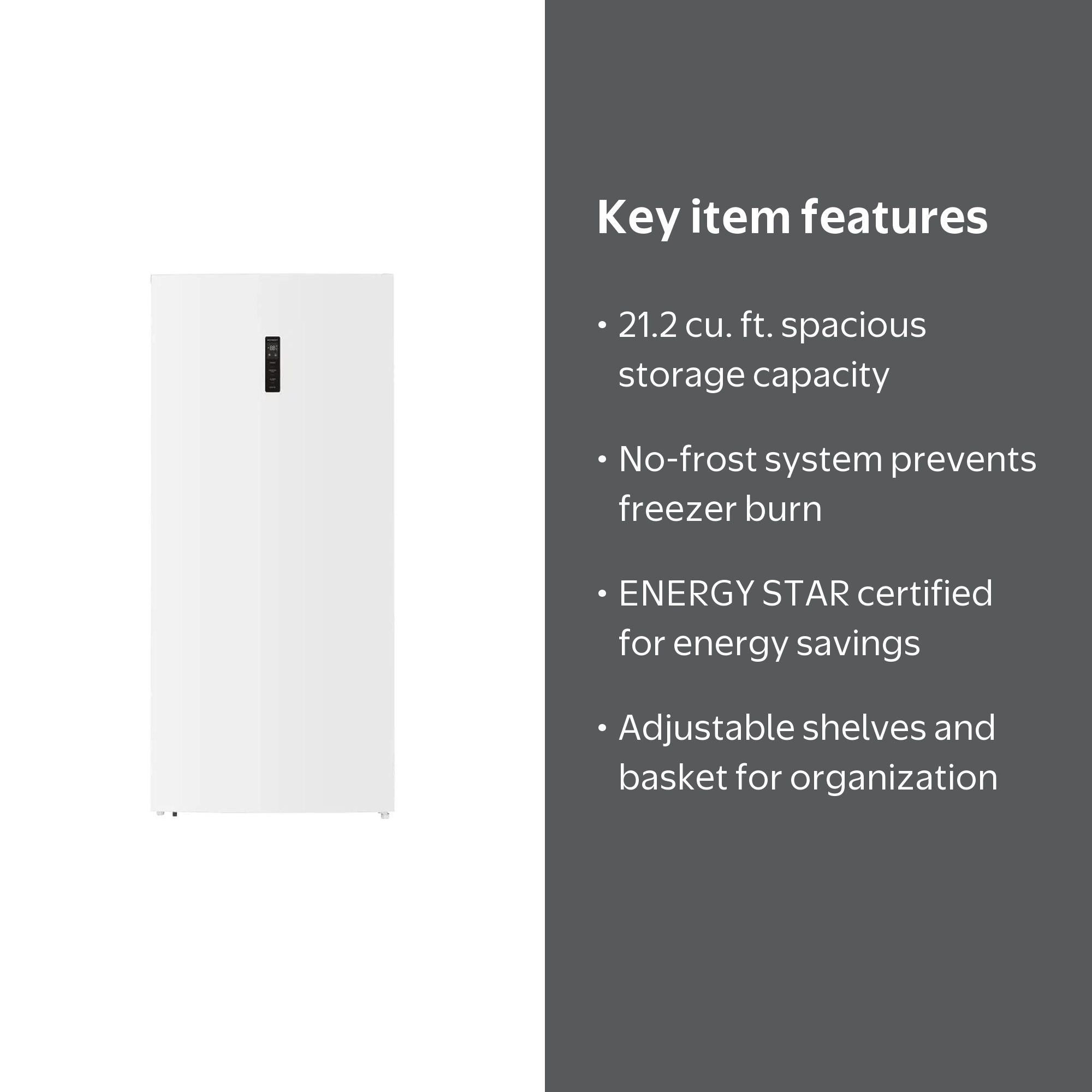 Element 21.2 cu. ft. Energy Star Upright Freezer, Frost Free