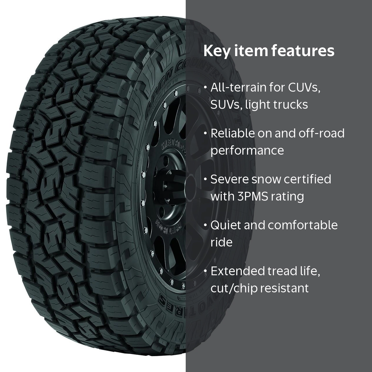 Toyo Open Country A/T III All Season Tire, LT 315/75R16 Load E 10