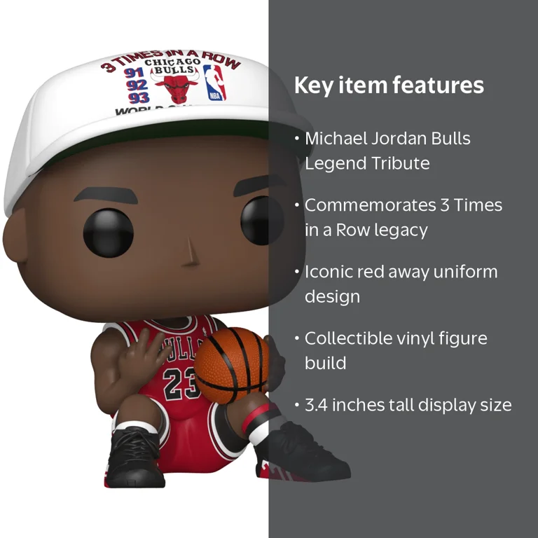 Funko POP NBA: Bulls Michael Jordan 3x Vinyl Figure - Walmart.com