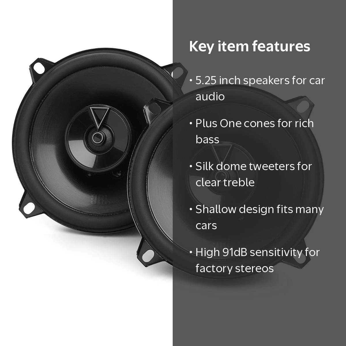 JBL Club 54F 5.25 Inch 2 Way Car Speakers - Pair - Walmart.com