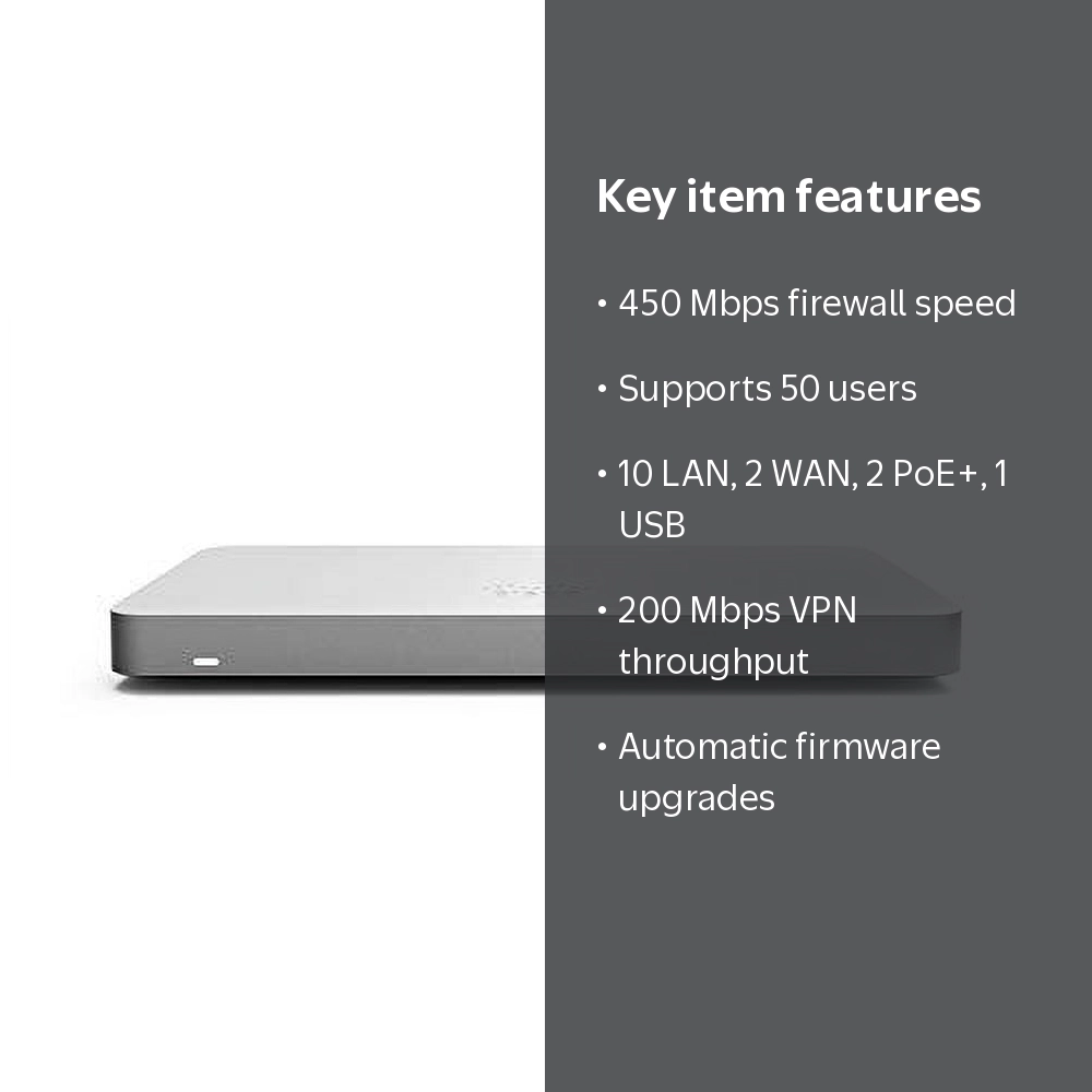 Cisco Meraki MX68 Cloud-Managed Security Appliance | MX68-HW | 450