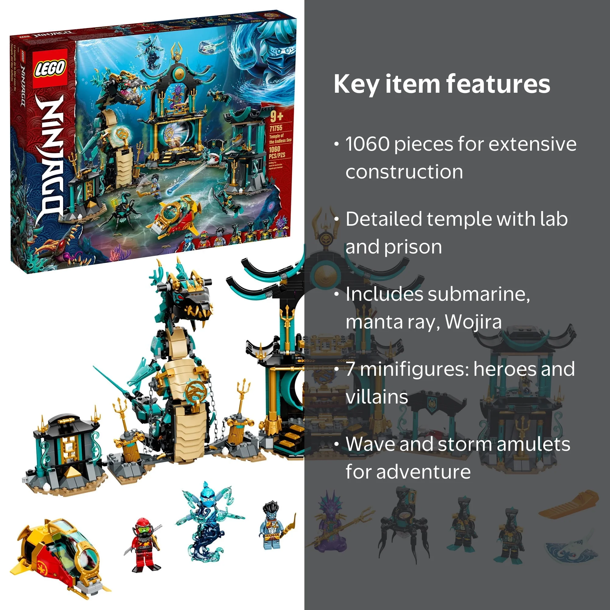 LEGO NINJAGO: Seabound Temple of the Endless Sea 71755, Scuba