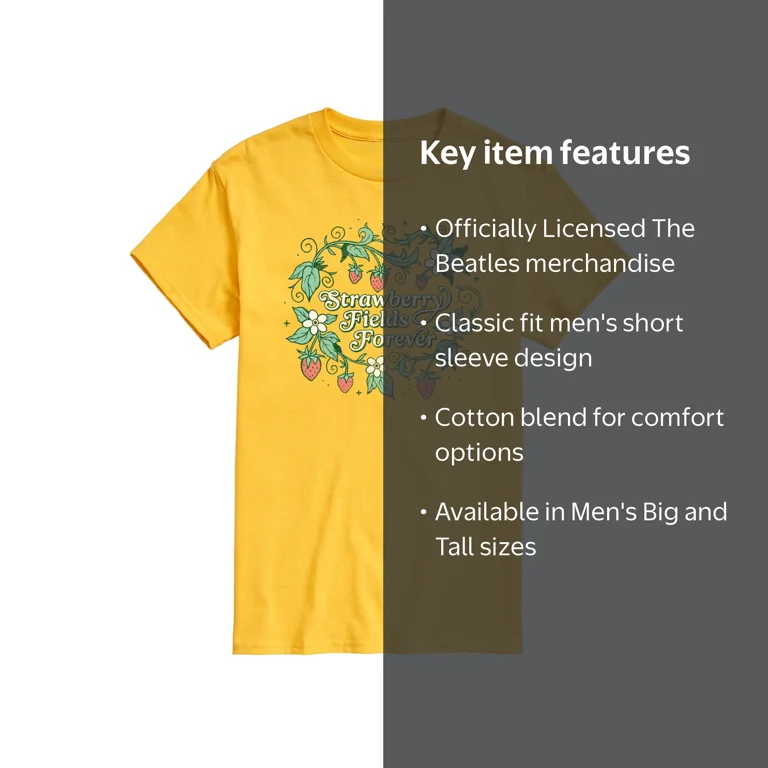 The Beatles - Strawberry Fields Forever - Men's Short Sleeve