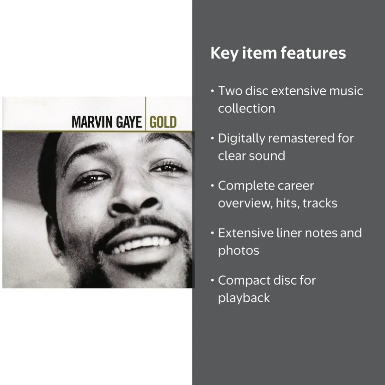 Motown, CD, Gold, Marvin Gaye, Music & Performance, 2CD Set