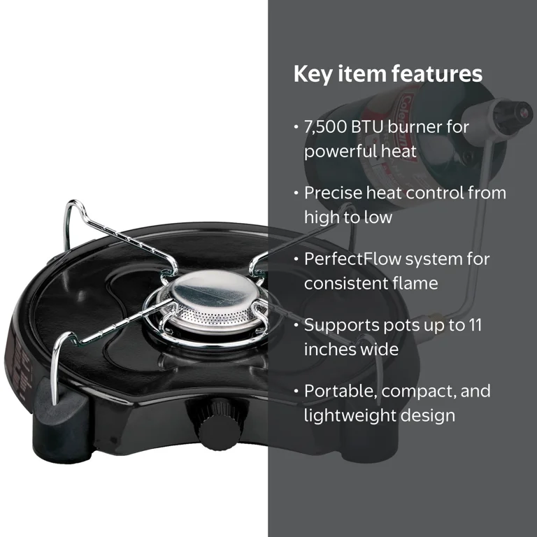 Coleman, Stove, PowerPack 7,500 BTU, Portable Single Burner
