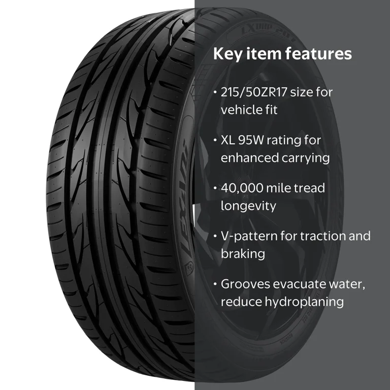 Lexani, Passenger Tire, 215/50ZR17, XL, All Season - Walmart.com