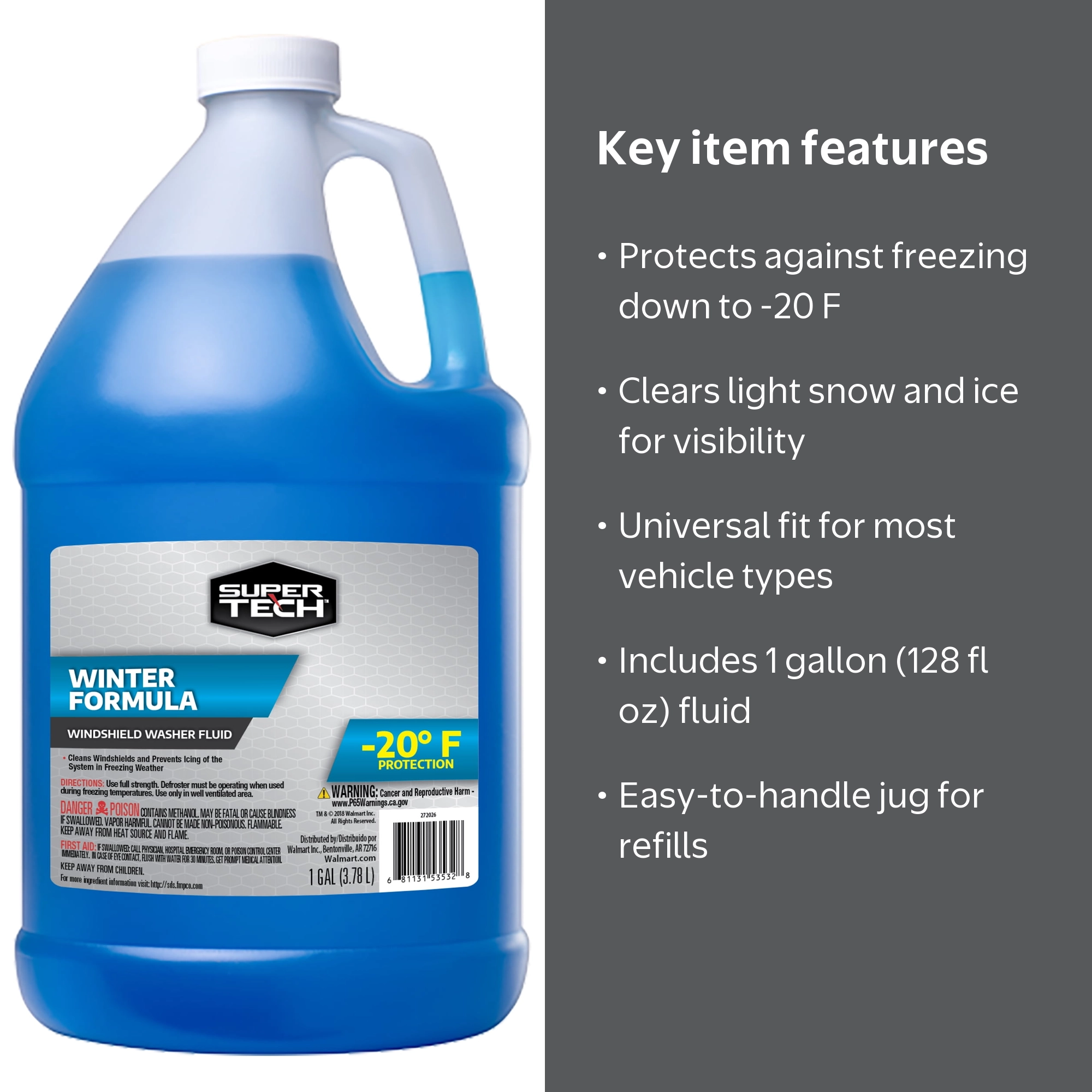 公式BIG布ポスター ナリタトップロード スノーウィ・インテグレティVer Super Tech Windshield Washer Fluid Winter -20F Formula 1 Gallon