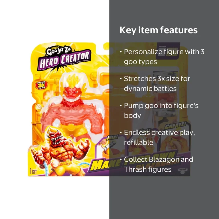 Moose Toys Heroes of Goo Jit Zu Hero Creator Blazagon Figure Set
