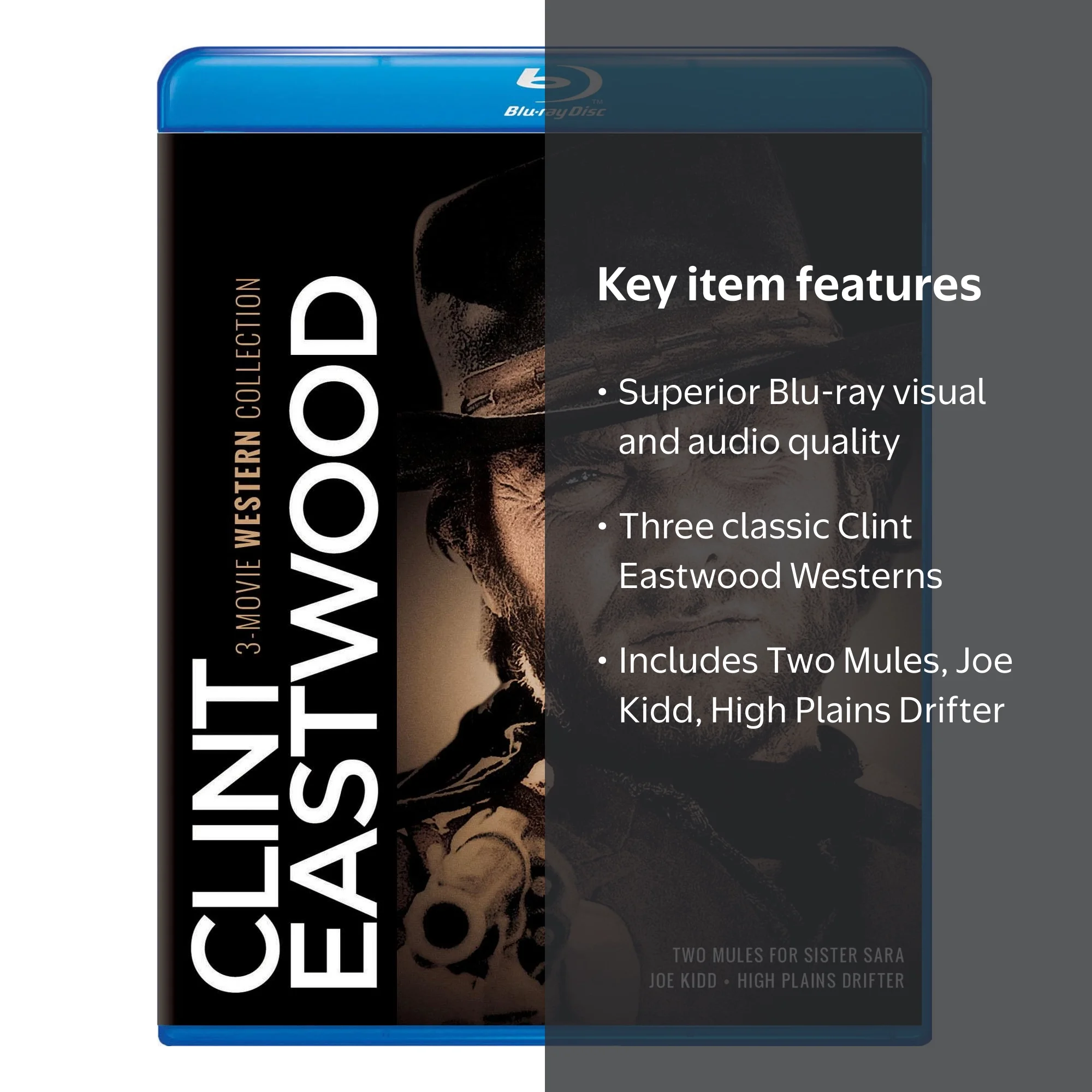 Clint Eastwood: 3-Movie Western Collection Blu-ray - Walmart.com
