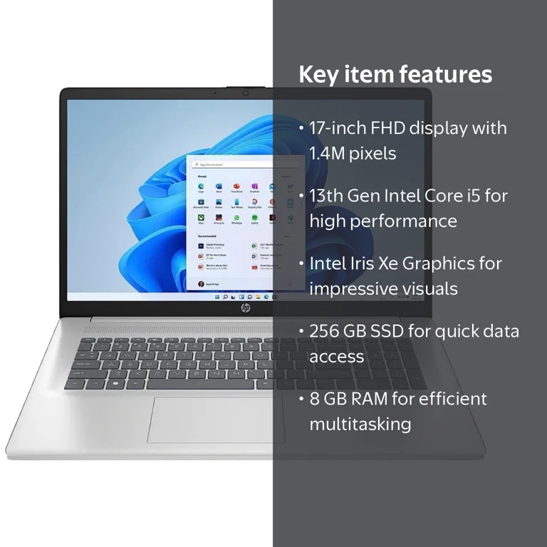 Free Shipping! HP 17' Laptop, 11th Gen i5, Iris Xe Graphics, 8GB