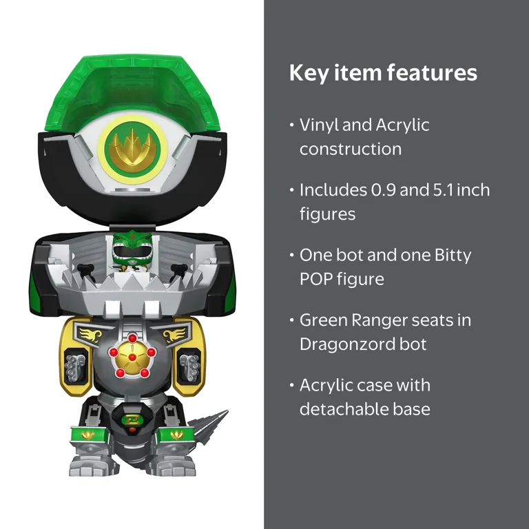 BOTグッズ Funko Bitty Pop Bots: Power Rangers Dragon Zord Bot with Green